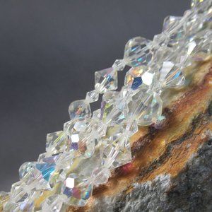 Austrian Crystal Multi Strand Cocktail Necklace Choker